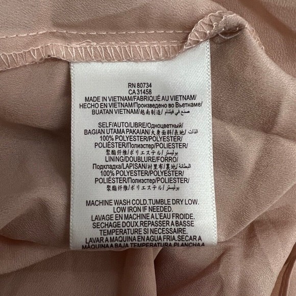 BCBGeneration Womens A Line Dress Pink Mini Patchwork Ruffle Sleeveless XS - Picture 6 of 7